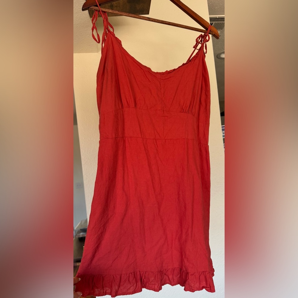 Abercrombie & Fitch Mini dress with ruffles size large